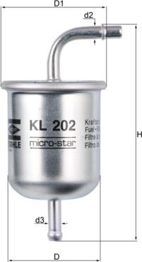 MAHLE KL 202 - Filtro carburante autozon.pro