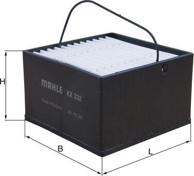 MAHLE KX 332 - Filtro carburante autozon.pro