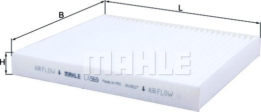 MAHLE LA 569 - Filtro, Aria abitacolo autozon.pro