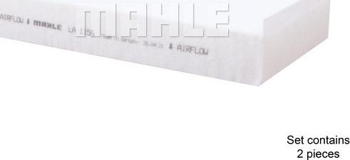 MAHLE LA 1156/S - Filtro, Aria abitacolo autozon.pro