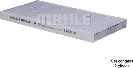 MAHLE LAK 444/S - Filtro, Aria abitacolo autozon.pro