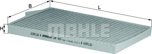 MAHLE LAK 469 - Filtro, Aria abitacolo autozon.pro