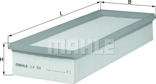 MAHLE LX 54 - Filtro aria autozon.pro