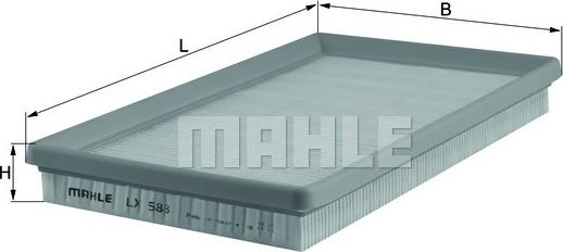 MAHLE LX 588 - Filtro aria autozon.pro