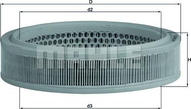 MAHLE LX 166 - Filtro aria autozon.pro