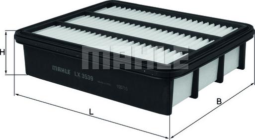 MAHLE LX 3539 - Filtro aria autozon.pro