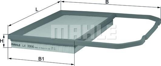 MAHLE LX 3306 - Filtro aria autozon.pro