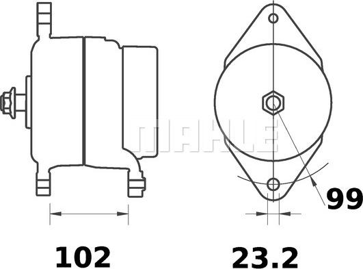 MAHLE MG 490 - Alternatore autozon.pro