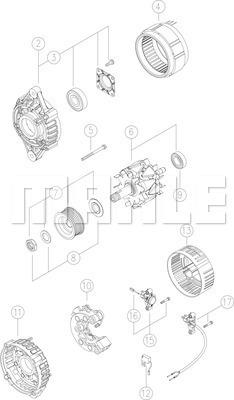 MAHLE MG 490 - Alternatore autozon.pro