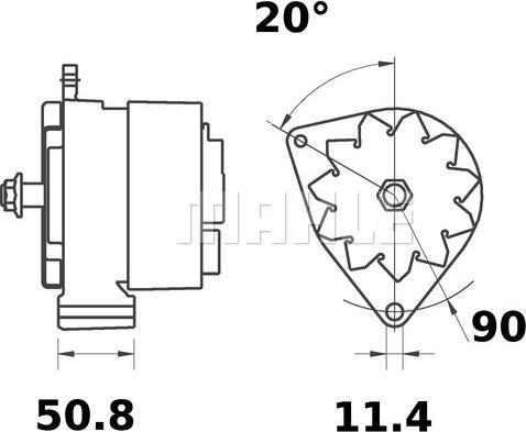 MAHLE MG 445 - Alternatore autozon.pro