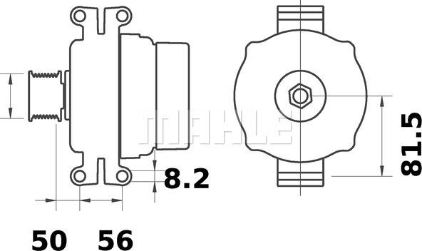 MAHLE MG 448 - Alternatore autozon.pro