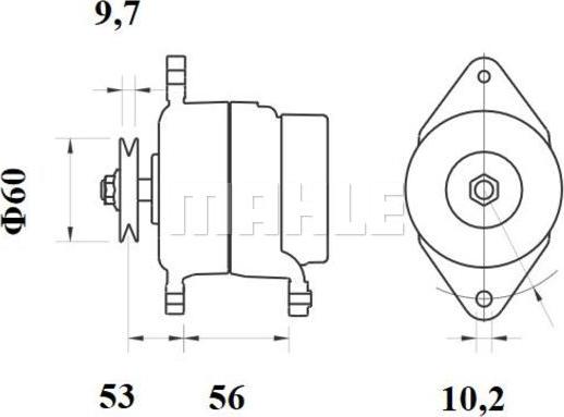 MAHLE MG 447 - Alternatore autozon.pro