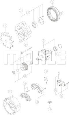 MAHLE MG 44 - Alternatore autozon.pro