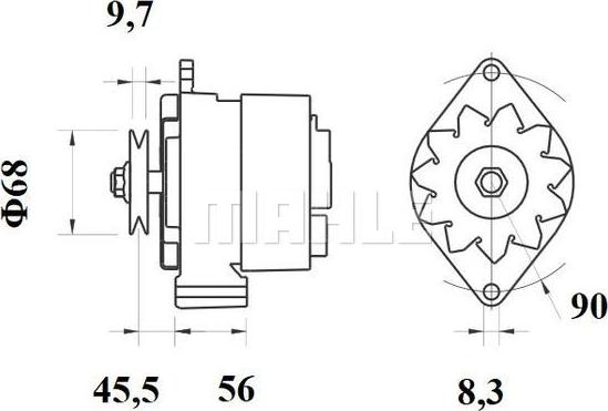 MAHLE MG 461 - Alternatore autozon.pro