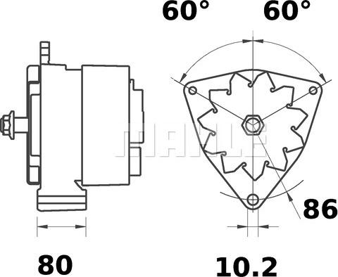 MAHLE MG 463 - Alternatore autozon.pro