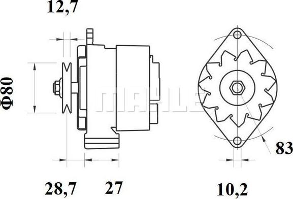 MAHLE MG 462 - Alternatore autozon.pro