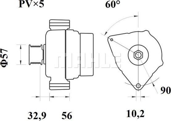 MAHLE MG 48 - Alternatore autozon.pro