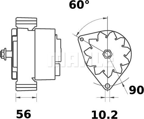 MAHLE MG 433 - Alternatore autozon.pro