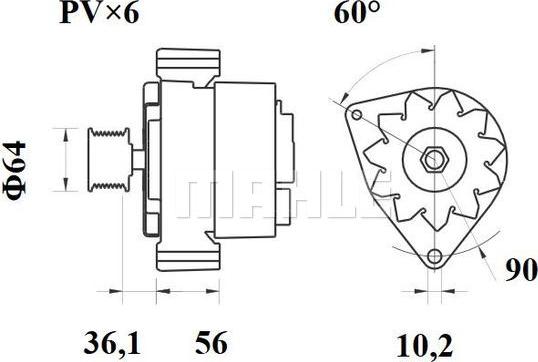 MAHLE MG 421 - Alternatore autozon.pro