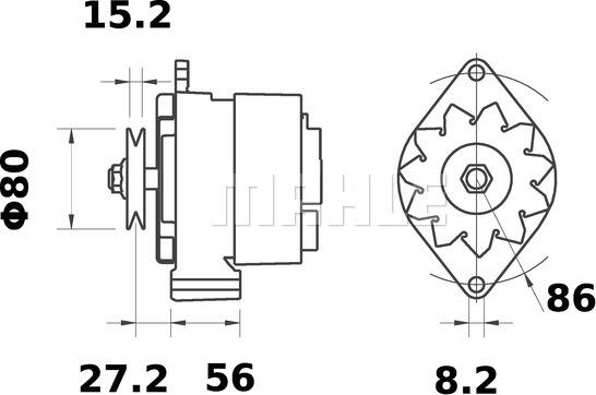 MAHLE MG 479 - Alternatore autozon.pro