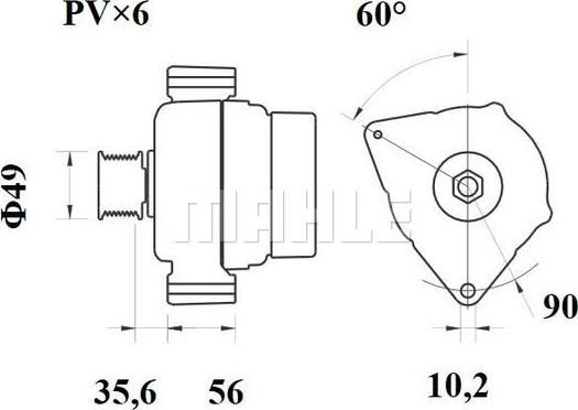 MAHLE MG 594 - Alternatore autozon.pro