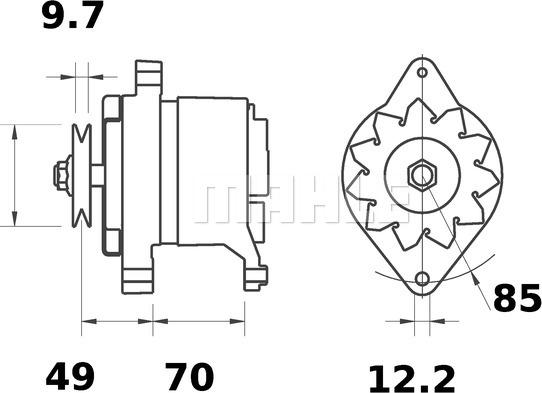 MAHLE MG 504 - Alternatore autozon.pro