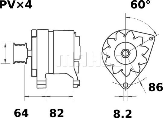 MAHLE MG 507 - Alternatore autozon.pro