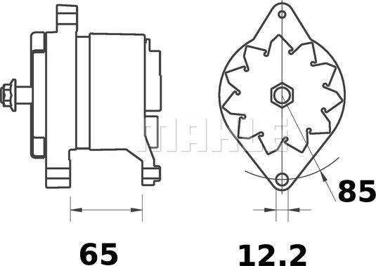 MAHLE MG 516 - Alternatore autozon.pro