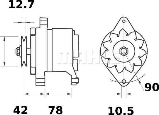 MAHLE MG 588 - Alternatore autozon.pro