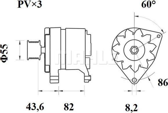 MAHLE MG 152 - Alternatore autozon.pro