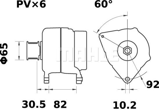 MAHLE MG 10 - Alternatore autozon.pro