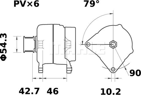 MAHLE MG 11 - Alternatore autozon.pro