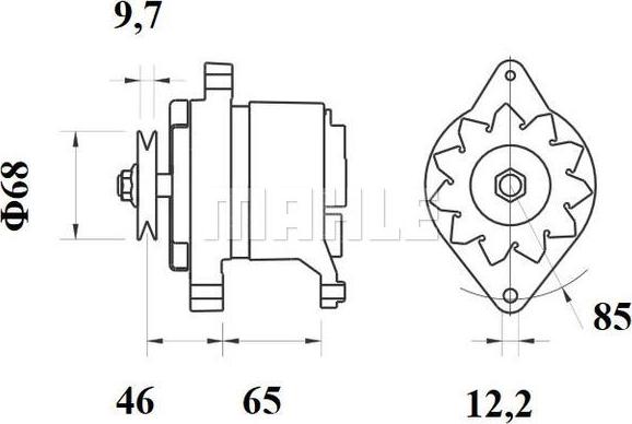 MAHLE MG 127 - Alternatore autozon.pro