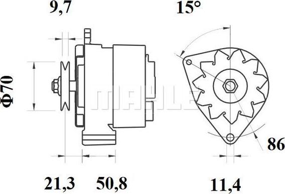 MAHLE MG 17 - Alternatore autozon.pro