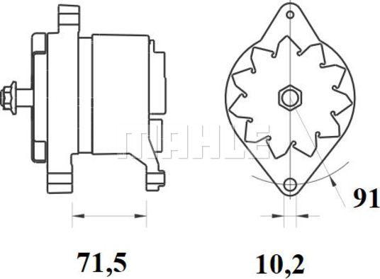 MAHLE MG 821 - Alternatore autozon.pro