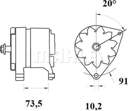 MAHLE MG 879 - Alternatore autozon.pro