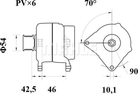 MAHLE MG 356 - Alternatore autozon.pro