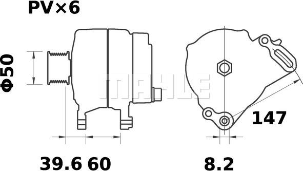 MAHLE MG 366 - Alternatore autozon.pro