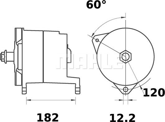 MAHLE MG 303 - Alternatore autozon.pro