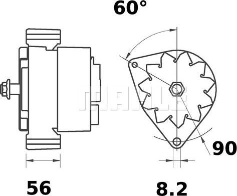 MAHLE MG 384 - Alternatore autozon.pro