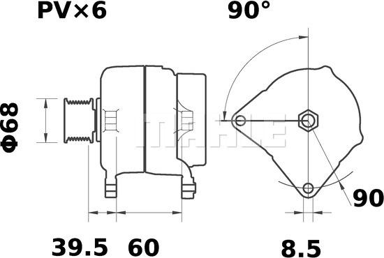 MAHLE MG 33 - Alternatore autozon.pro