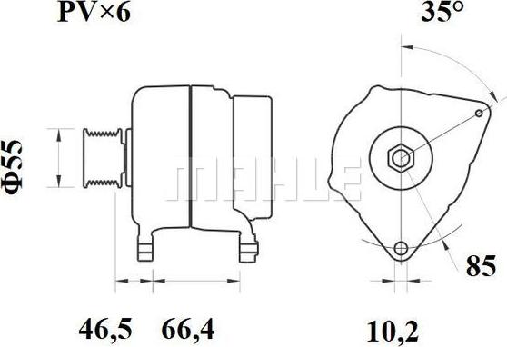 MAHLE MG 328 - Alternatore autozon.pro