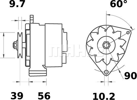 MAHLE MG 370 - Alternatore autozon.pro