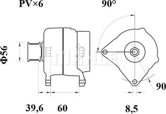 MAHLE MG 295 - Alternatore autozon.pro