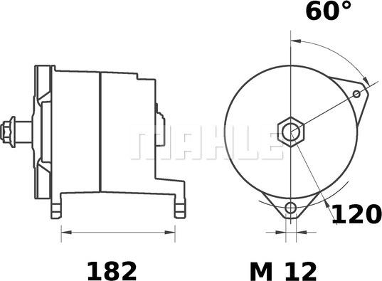 MAHLE MG 297 - Alternatore autozon.pro