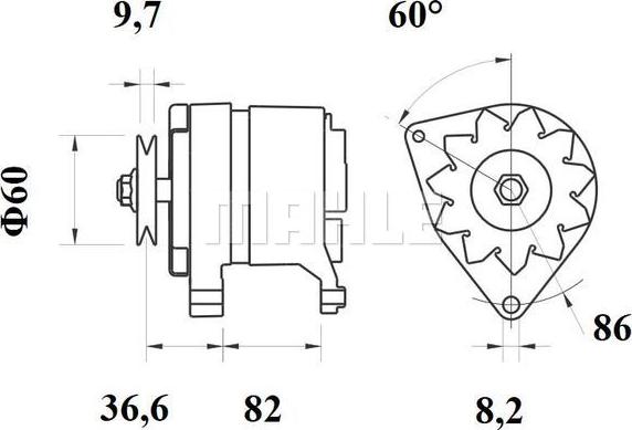 MAHLE MG 241 - Alternatore autozon.pro