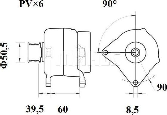 MAHLE MG 202 - Alternatore autozon.pro