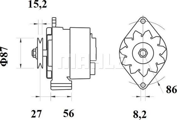 MAHLE MG 215 - Alternatore autozon.pro