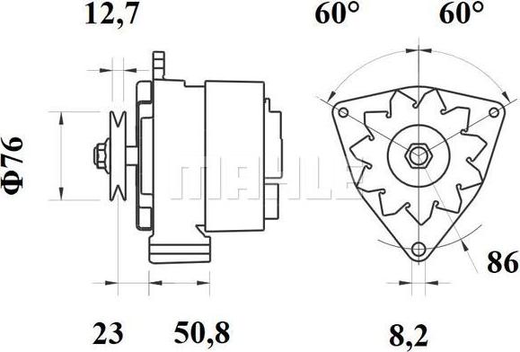 MAHLE MG 228 - Alternatore autozon.pro