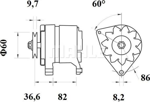 MAHLE MG 222 - Alternatore autozon.pro